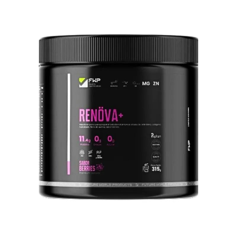 COLAGENO HIDROLIZADO RENOVA, CON BIOPEPTIDOS ACTIVOS + COENZIMA Q10 + RESVERATROL